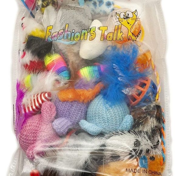 Fashion's Talk Mouse Cat Toys Mixed Bag 27 Assorted Mice Toy for Cats Kitten Cat - Picture 6 of 6